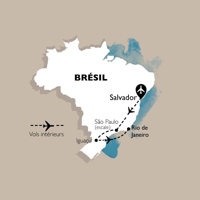 Circuit Brésil essentiel : Salvador, Iguazu, Rio - 20 personnes maximum
