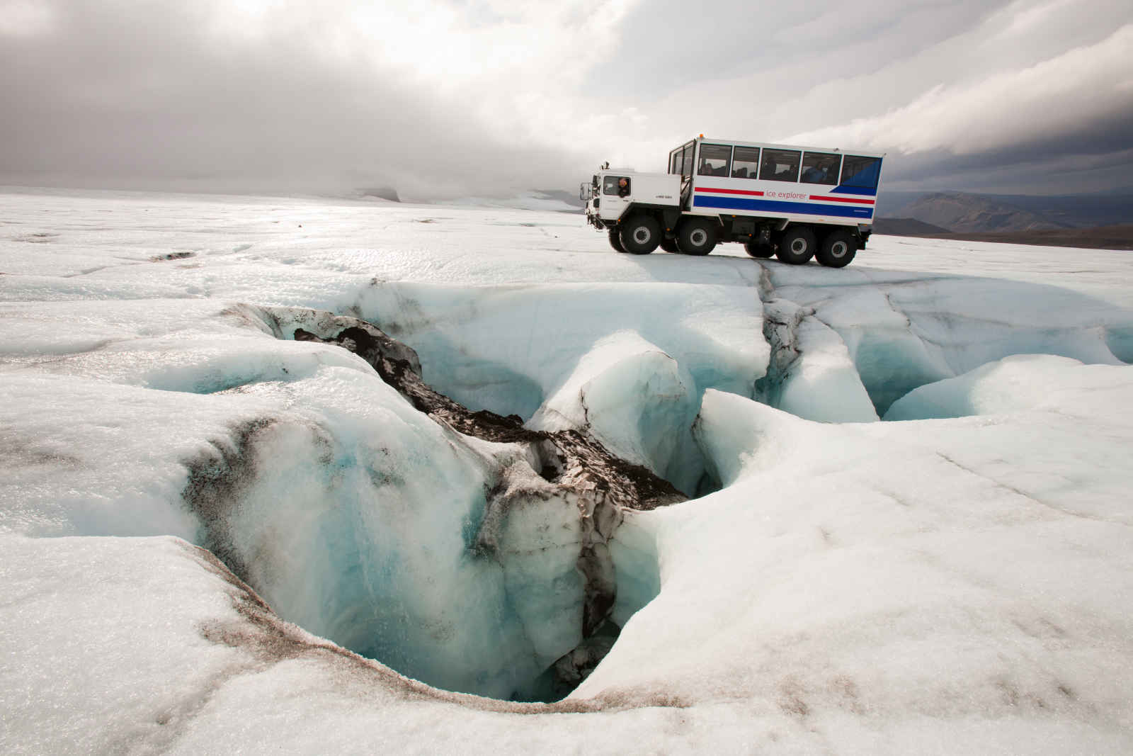 Sur la route des glaciers - en hiver