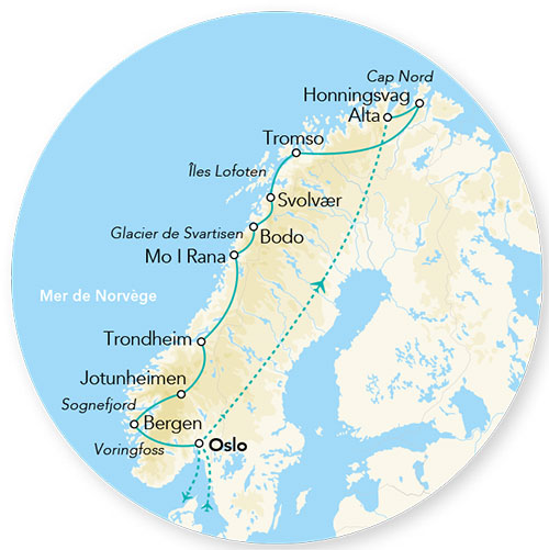 Splendeurs des Fjords & du Cap Nord 11J/10N - 2023