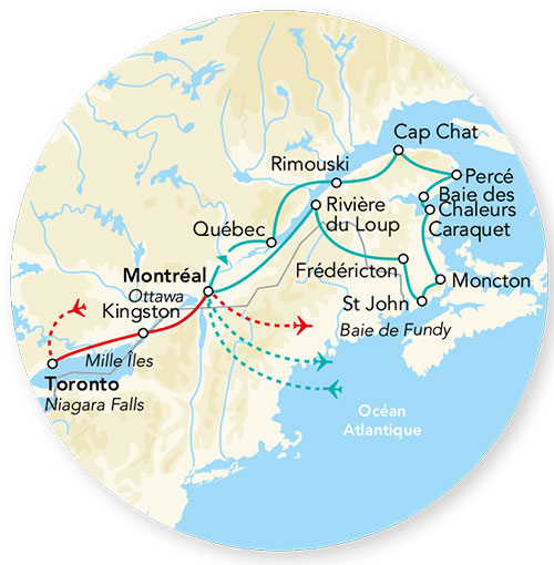Merveilles du Québec, Gaspésie & Acadie 15J/13N - 2023