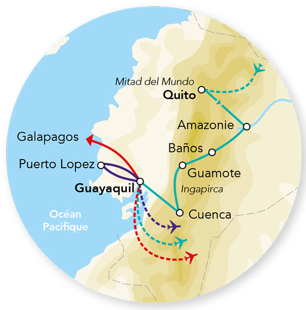 Splendeurs de l'Equateur & Extension Galapagos Terrestre 15J/13N - 2024