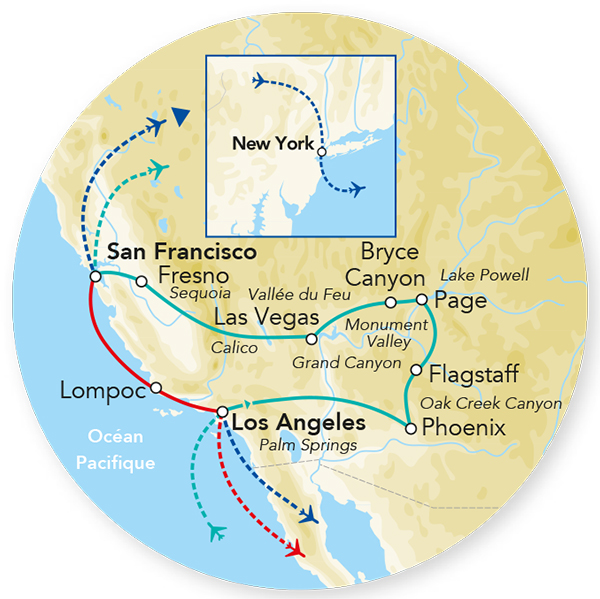Splendeurs de l'Ouest des USA & extension New York - Manhattan Confort 14J/12N - 2023