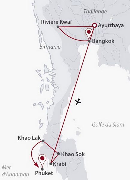 Siam Intimiste + séjour Khao Lak 4*sup avec Singapore Airlines - Thailande