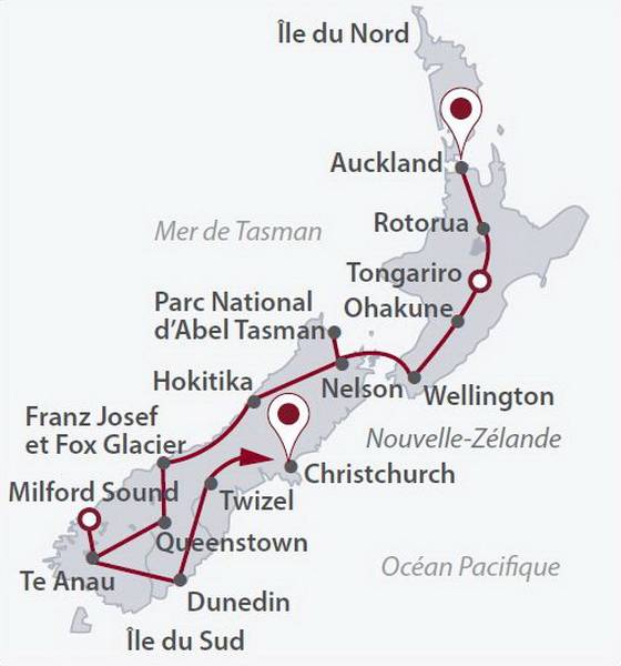 Fjords et Maoris - Nouvelle-Zélande - départs Oct. et  Nov. 2023