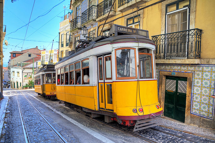 (Image) image Portugal Lisbonne Tramway jaunes it