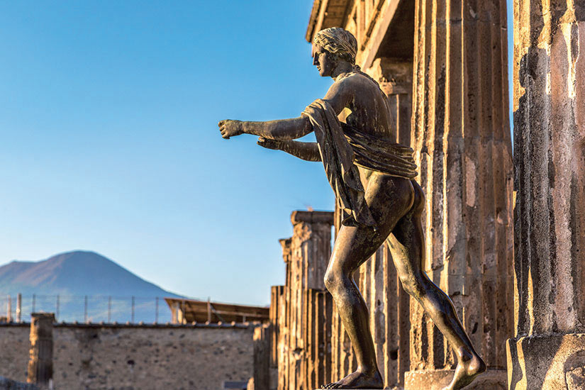 (Image) image Italie Pompei ville detruite en avant JC par l eruption du mont Vesuve fo