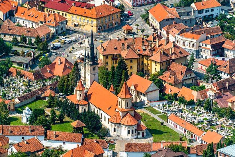 (Image) image Roumanie Brasov vue aerienne aglise saint nicolas is_1073829480